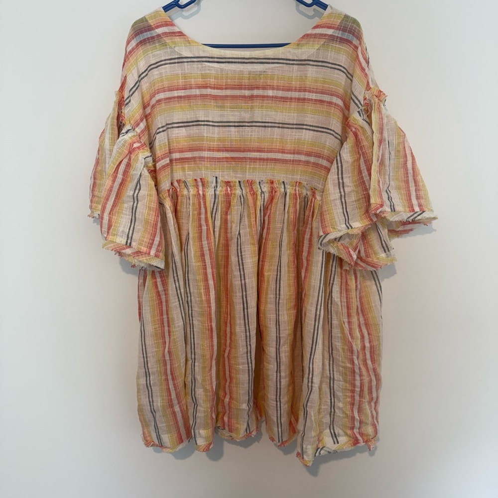 Free People Multicolor Striped Tunic